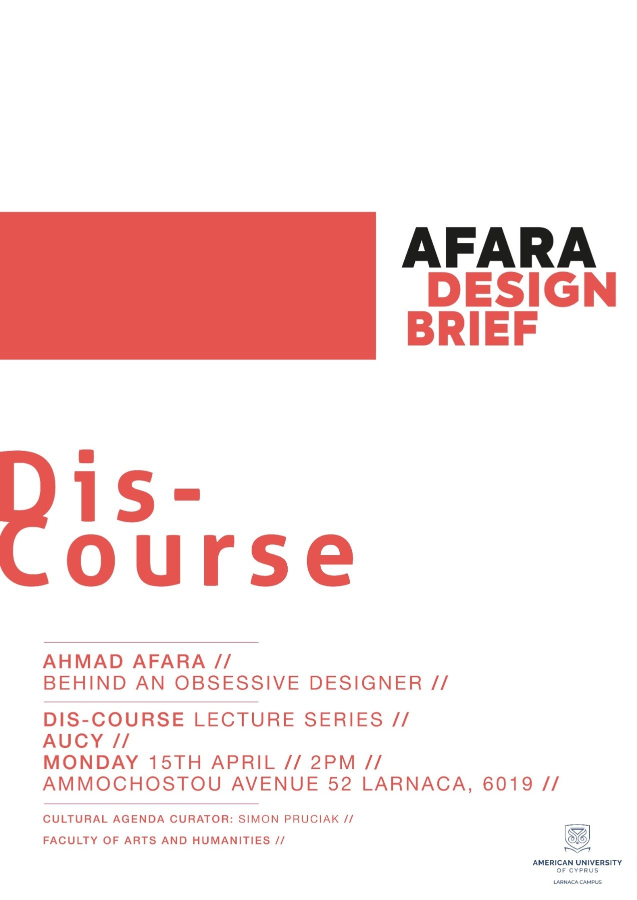 Ahmad Afara — original event material